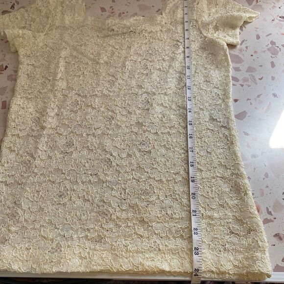 Vintage Victoria secret lace floral top - Picture 6 of 10